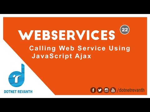 Calling Web Service Using JavaScript Ajax || Part-22 Calling Web Service Using JavaScript Ajax || Part-22