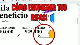 COREL DRAW | TUTORIAL NUMERACIÓN PARA RIFAS