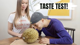 DURIAN TASTE TEST - THE WORLD'S STINKIEST FRUIT