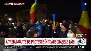 Protestatarii din Bucureşti au ajuns la Palatul Cotroceni