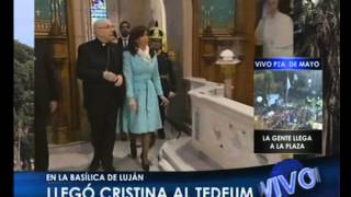 Canal 26 -Cristina encabeza el Tedeum en la Basílica de Luján
