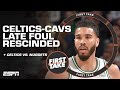 JJ Redick AGREES with refs rescinding Celtics-Cavs late-game foul call on Jayson Tatum | First Take