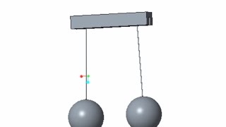 PTC Creo(Pro/E) Mechanism dynamic simulate motion of pendulum (振り子の運動アニメーション)