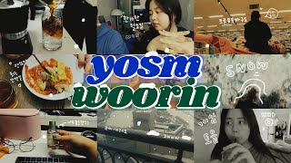 🌨1월달 부지런한 브이로그 YOSMWOORIN⛄️(우린월드/카레/드립커피/USM/언박싱/싱어게인/잠봉뵈르💙)