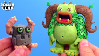 Making My Singing Monsters with Clay 😈 Noggin and Entbrat ► Roman Clay