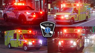 Montréal | Urgences-Santé EMS Ambulances Responding (Compilation 2)