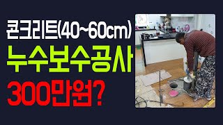 기소속에 부속쓰면 누수시 기초(콘크리트)속의 비용은 주택 설비의 비용을 추가합니다.           왜!   이중배관설비를 해야하는가?