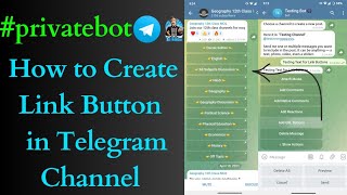 how to create link button in telegram • how to add button in telegram channel post • telegram link