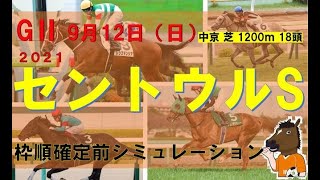 GⅡ セントウルステークス 2021 全⑥パターン枠順確定前シミュレーション 9月12日（日）18頭【ウイニングポスト9 2021】レシステンシア、カレンモエ、ピクシーナイト、クリノガウディー