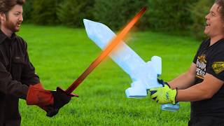 ICE SWORD (Pykrete) vs 1000 DEGREE GLOWING SWORD