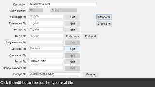 Oxford Hitachi EOS Adding Type Recalibration Standards