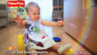 Fisher-Price - Renkli Halkalar, Renkli Bloklar ve Şarkı Söyleyen Müzikli Salyangoz