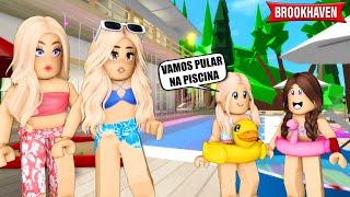 FIZEMOS UMA FESTA NA PISCINA COM AS CRIANÇAS DO ORFANATO | Historinhas Brookhaven RP | Roblox