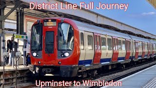 District Line Full Journey: Upminster to Wimbledon