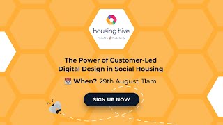 Join the next Housing Hive on the 29th August 🐝