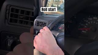 Roll start a manual diesel