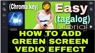 How to Add a Green Screen Video in PowerDirector (Chroma key) - 2023 tagalog