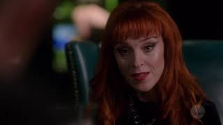 Supernatural 13x19 Rowena talks with the Winchesters about Death to bring her son back.