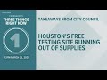 Midday Wednesday coronavirus headlines for March 25: Houston's free testing site running out of supp