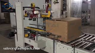 Auto Customized flaps folding case sealer and auto carton edge sealing machine