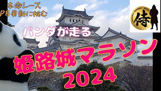 【姫路城マラソン2024】今シーズンの本命レースにパンダが出走。フラットの高速コースでＰＢ更新なったでしょうか。