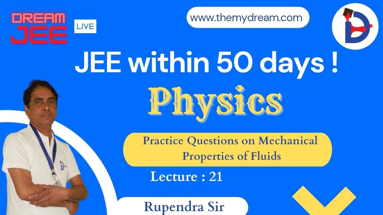 DREAM JEE | Physics | Practice Questions On Mechanical Properties Of ...