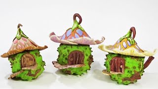 Fairy Conker Shell House or Box in Polymer Clay, a Tutorial