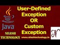 Java User Defined Exception | Custom Exception