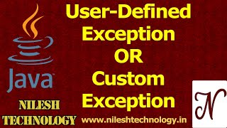 Java User Defined Exception | Custom Exception