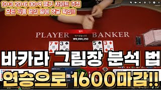 바카라 땡구 그림장 분석으로 1600마감