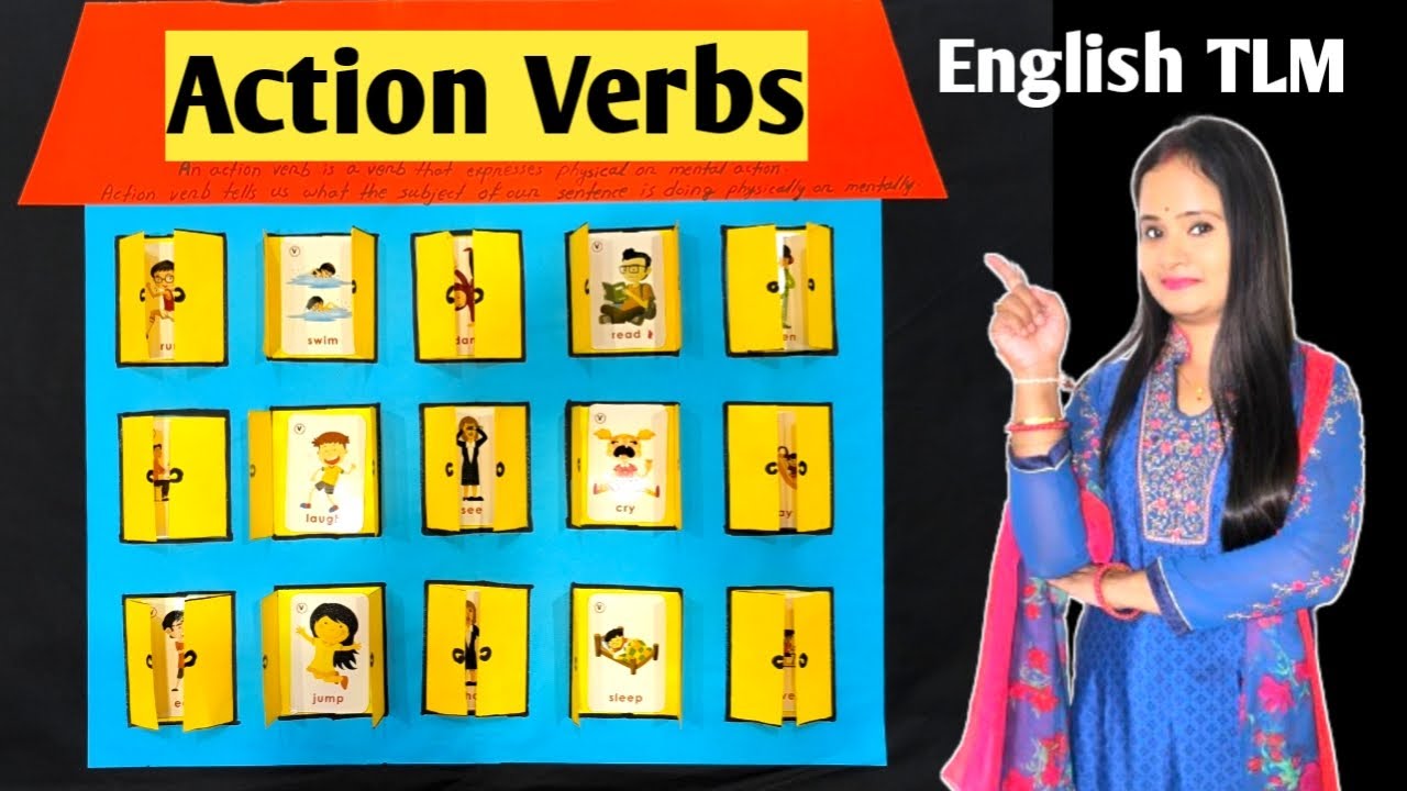 Verb Chart English Tlm How To Make Action Verb Tlm Teaching Aids