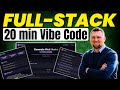 I Built a Full-Stack SaaS App With Vibe Coding in 20 Minutes (Complete Beginner Tutorial)