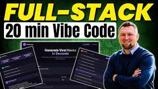 I Built a Full-Stack SaaS App With Vibe Coding in 20 Minutes (Complete Beginner Tutorial)