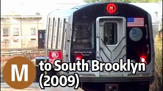 Brown M Trains Running to South Brooklyn (2009)