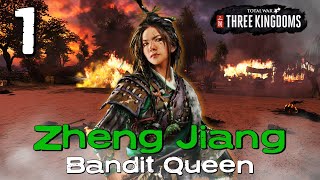 RISE OF THE BANDIT QUEEN!! | Zheng Jiang | Total War: Three Kingdoms | Romance Stream Campaign 1