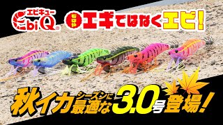 【NEW SIZE】もはやエギではなくエビ!! エビQから秋イカシーズンに最適な3号が登場！[YO-ZURI] (1321)