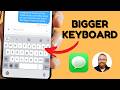 iPhone How to Make Keyboard Bigger #iphone #iphonetips