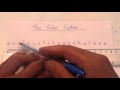 How to Create a Coded Message - The Ruler Method - Secret Code - Step by Step Instructions