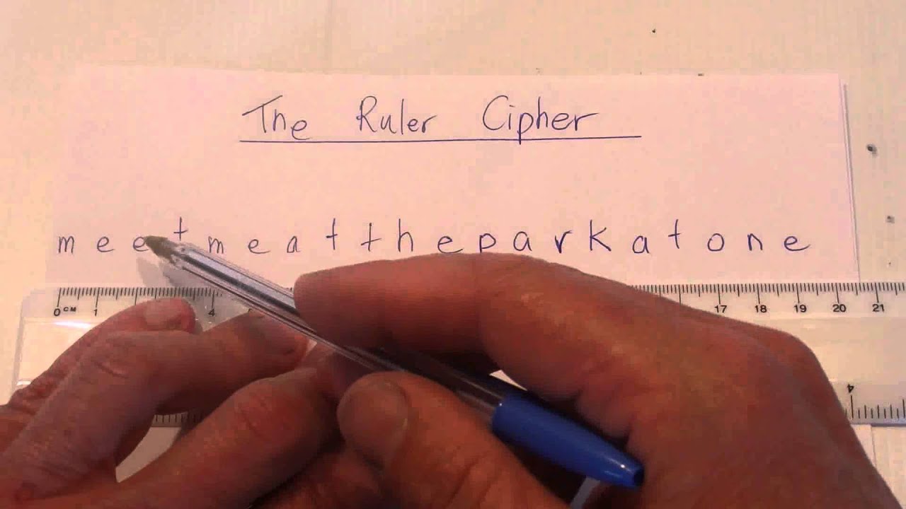 How To Create A Coded Message - The Ruler Method - Secret Code - Step ...