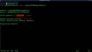 Setup a Webserver with Python Linux Tutorials clip25