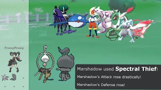 Fairy Lock + Spectral Thief Marshadow Sweep on Pokemon Showdown