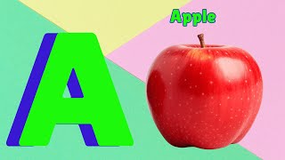 Phonics Song for Kids : A is for Apple : A - A Apple 🍎| 1 to 10 Numbers and Rainbow 🌈 Colors Song