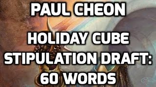 Channel Cheon - Holiday Cube Stipulation Draft: 60 Words (Match 1)