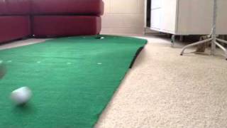 Single break putting demo - Office pro (not SKLZ vari-break but similar)