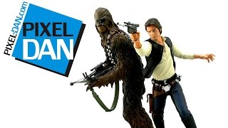 Kotobukiya Star Wars ArtFX+ Han Solo \u0026 Chewbacca 1/10 Scale Statues Video Review