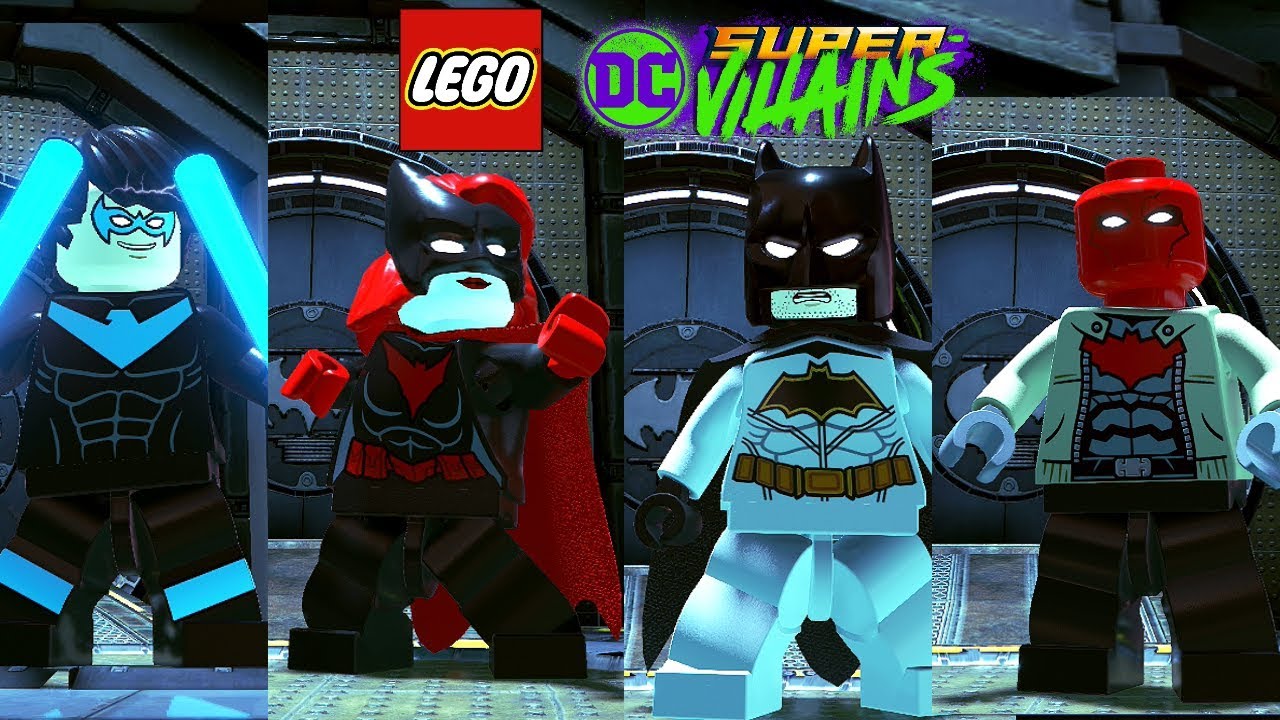 LEGO DC Super Villains All Bat Family Characters And Vehicles + Batcave ...