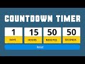 Learn Countdown Timer JavaScript Project - Link is given in description