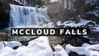 Snowshoeing to McCloud Falls in Siskiyou County