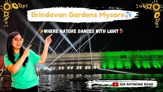 Brindavan Gardens Mysore: A Spectacular Light and Music Show | Places to visit in Mysore