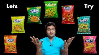 All of Kurkure Flavors | Howz the Taste? (Video #14) | Indian Snacks Tasting | The Raipur Guy